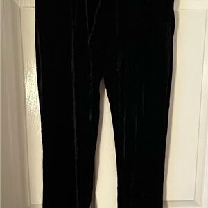 Elegant Black Velvet Pants